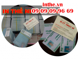 In thẻ nhân viên kết hợp thẻ chấm công